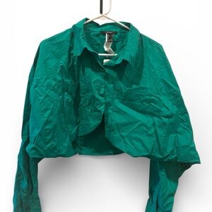 Forever 21 Green Crop Top